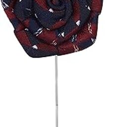 Floral Pentagon - Maroon Colored Brooch/Lapel Pin for Men-35