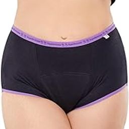 SuperBottoms MaxAbsorb® Period Underwear | Period Panty for Women | 8Hr Absorption | No Leaks, No Stains | High Waist, Full Coverage | Bamboo Fabric + Cotton(Black,Size:S)-22