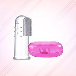 Safe-O-Kid® Extra Safe Silicone Baby Finger Toothbrush – Soft, BPA-Free, Pediatrician-Recommended Brush for Newborns & Toddlers | Gentle Gum Massager & Teeth Cleaner - Pink-10