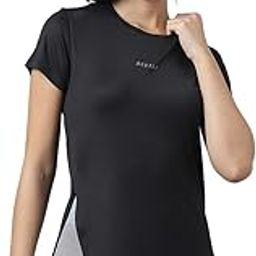WOMEN BLACK DRI-FIT RELAXED FIT T-SHIRT-image-14