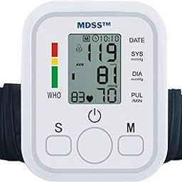 MDSS Automatic Digital Blood Pressure Monitor | Portable Upper Arm BP Machine with Large Display & Adult Cuff (22–32 cm) | One-Touch Operation | Accurate Home Blood Pressure Measurement – White-image-40