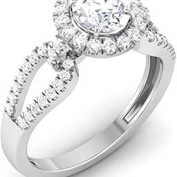 14k (585) White Gold Ring for Women-image-50