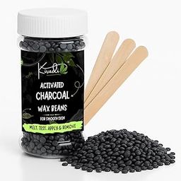 Activated Charcoal Hard Wax Beans 150g – Deep Cleansing Wax for Women & Girls | Painless Hair Removal for Face, Underarms, Legs, Bikini | Strip-Free At-Home Wax for Sensitive Skin-image-47