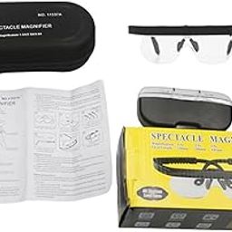 Staol Magnifying Glass, Head Magnifier,Hands Headband Magnifying Glasses Professional Jewelers Loupe Headband Magnifying Glass-image-5