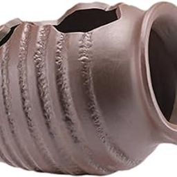 UJEAVETTE Waterfall Water Fountain Jar Clay Pot Multifunctional Flowing Water Ornament Brown-image-98