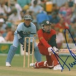 Original Autographed Photo of Zimbabwean Cricketer Andy Flower-image-90