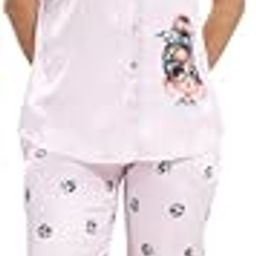 Women's Polyester Satin 3-Piece Baby Pink Casual Sleepwear Set with Shirt Pajama and Shorts Perfect for Summer and Everyday Use (JD-15211 A-BP)-picture-5