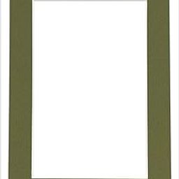 8x12 Mat Bevel Cut for 6x10 Photos - Acid Free Dill Green Precut Matboard - For Pictures, Photos, Framing - 4-ply Thickness-image-66