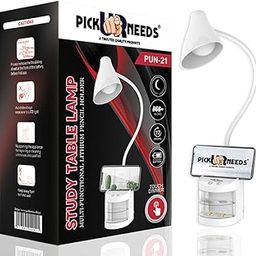 Pick Ur Needs Study Lamp/Table Lamp/Desk Lamp Touch Control with Pencil Holder Rechargeable LED Light (White)-31