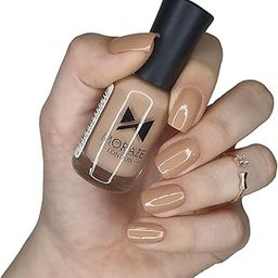 MORAZE Nude Nail Polish 10ML, No Toxin Glossy Nail Lacquer, Long Lasting, Chip Resistant, Vegan, Quick Dry & Cruelty-Free Nail Paint (Beige Nude, 8 ml)-picture-11