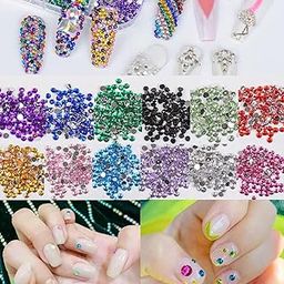 1PC. Palette 2mm Round Rhinestone 12 Styles DIY Nail Art Crystal Diamonds For Manicure-picture-10
