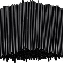 5000 Count 5-Inch Plastic Sip Stirrers | Disposable Stir Sticks Straws for Coffee & Cocktail - Black - Diplastible-47