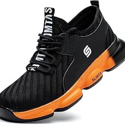 Safety Shoes for Men Women Steel Toe Boots Non-Slip Lightweight Breathable Sneakers Puncture Proof Protective Industrial Black Work Shoes-picture-22