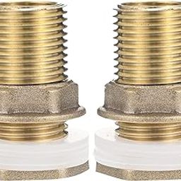 SOESFOUFU Water Hose Coupler 1/2'' Male x 3/8'' Female Bulkhead Connector for Water Tank-image-44