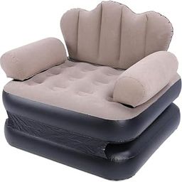 Drumstone 𝟏𝟓 𝐘𝐄𝐀𝐑𝐒 𝐖𝐀𝐑𝐑𝐀𝐍𝐓𝐘 Portable Inflatable Folding Sofa, PVC Soft Folding Lazy Sofa Lounger, Cozy Sleeping Comfort Outdoor Uses Camping, Picnics, Hiking, Beach and Home Indoor.-image-3