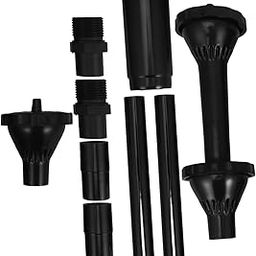 VANZACK 9 Pack Mushroom Fountain Pump Nozzle Set Submersible Pool Water Spray Heads for Fountain Pump Pond Garden-image-26
