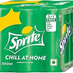 Coca-Cola Sprite Lemon-Lime Flavoured Cold Drink | Refreshing Taste | Clear Soft Drink with No Added Colours | Recyclable Can, 300ml (Pack of 6)-image-61