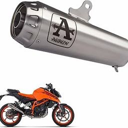 Vagary Motorcycle Arrow Bike Exhaust Pipe Escape Modified Muffler DB Killer For All Bike (Silver)-image-54