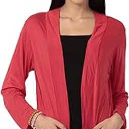 Women's Viscose/Modal Full Sleeve Shrug with Pockets, Summer Shrug for Girls, Ladies-image-16