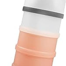 PAZIMIIK Baby Formula Container Dispenser On The Go, 5 Compartments Stackable Formula Container For Travel, Baby Milk Powder Kids Snack, Bpa Free Non-Spill Milk Powder Box (Orange, 1)-image-97
