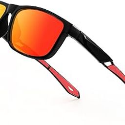 Classic Polarized Sunglasses For Men Mirrored Lens Square Sports Cycling Glasses E1190-picture-4