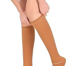 Dordin Cotton Compression Stockings For Varicose Veins| For Men & Women | Knee Length | Class 2-image-26