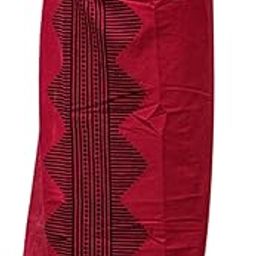 CRYSTAL HEAL Anviksha Men’s Dhoti in Red | Block Printed Border Cotton Dhoti with Bohemian Hippie Vibes | Traditional Ethnic Wear for Festive, Wedding, Casual, and Cultural Occasions-image-5