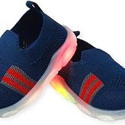 Kids Knitted First Walking Shoes with Light Led-01 for Baby Boys and Baby Girls for 9-24 Months-image-21