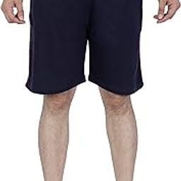 Men's Cotton Rich Regular Fit Shorts with Side Pockets | Lightweight & Comfortable | Plain Shorts | for Men & Boys, Jogging, Gym, Walking-image-76