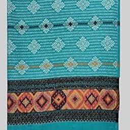 Pure Woolen Warm Women Shawl For Extreme Winters-Heavy Wool Instant Hot (vch18243, Blue, 40"*80" inches)-image-80