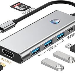 Fronix 8-in-1 USB C Hub Adapter | 4K HDMI, 3 USB 3.0 Ports, SD/TF Card Readers, USB-C PD Charging, Type-C to Multiport Dock for MacBook, Dell, HP, iPad Pro, and More-image-63