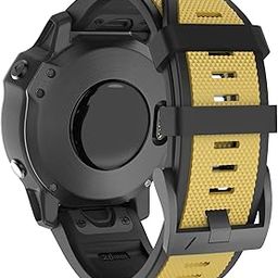 MYSNBKN Compatible with Garmin Fenix 5x Watch Band，26mm Width Soft Silicone Watch Strap for Fenix 5X Plus/Fenix 6X/Fenix 6X Pro/Fenix 7X/Fenix 3/Fenix 3HR/Descent MK1/D2 Delta PX/D2 Charlie Smartwatch-15