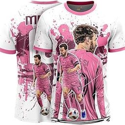 Messi Goat Edition Football Jersey | Miami White Pink Design | Customized and Personalized Name and Number | Available in Sizes for Kids, Men, and Women-image-44