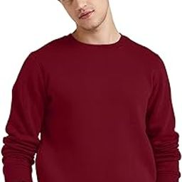 Comfortable Cotton Fleece Solid, Plain Stylish Occasion Winter Wear Essential Regular, Relaxed Fit Full Sleeves Round, Crew Neck Sweatshirt with Two Kangaroo Pockets for Men-image-98