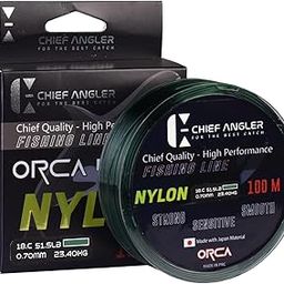 Chief Angler Orca Monofilament Nylon Fishing Line Mono Wire 100m 0.70mm-51.5LB Set of 2 Green-image-3