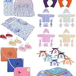 Kwitchy Baby Cotton Products All New Born Daily Needs Items Combo (Multicolor, 0-6 Months)-19