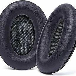 Syga Headphones EarPads Cushions Replacement - Compatible with Bose QuietComfort 15 QC15 QC25 QC2 QC35/ Ae2 Ae2i Ae2w SoundTrue & SoundLink (Around-Ear Series Only) (Black & Black Font)-image-8