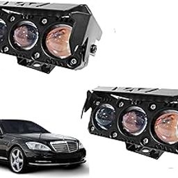 Auto Pearl Car 3-Projector Lens Driving Lights White/Yellow LED Spot light 20W Dual Color Mode Fog Lights compatible with S320 (Pack of 2)-image-6