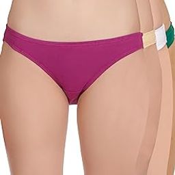 Women's Cotton Lycra Solid Panties Bikini Briefs Set (Pack of 4) (SN2470-S)-image-38