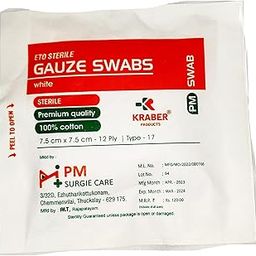 STERILE GAUZE SIZE 7.5CM X 7.5CM 12PLY 5PCS IN STERILE PACK BP TYPE 17 (10)-image-92