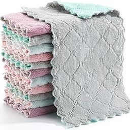 Hyperspace Microfiber Cleaning Cloth - Kitchen Towels - Double-Sided Microfiber Towel Lint Free Highly Absorbent Multi-Purpose Dust and Dirty Cleaning Supplies for Kitchen Car Cleaning etc-picture-9
