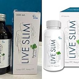 ARLAK Live Slim Fat Burning Combo | Ayurvedic Weight Management | Boost Energy & Metabolism | Fat Burner of Arms, thighs, hips, chin & belly for Men & Women 200 Ml Syrup and 60 Caspules (Pack of 1)-3