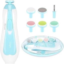 electric nail trimmer for baby, GRIPIT Baby Nail Trimmer New Born with Lights | Electric Baby Nail Cutter 0-6 Months with Multiple Filer Heads Adjustment | Perfect Electric Nail Cutter for Baby | New Born Baby Products-image-11