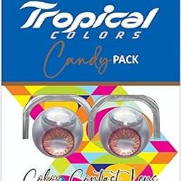 Tropical Colors Candy Pack Zero Power Colored Lenses (2 Lens/Pack) (T Rusty Red)-image-91