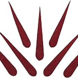 Comet Busters Beautiful Handcrafted Maroon Velvet Tilak Bindis (25mm) (BIN1789)-27
