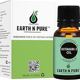 Earth N Pure Vitamin E Oil Therapeutic Grade for Skin, Hair and Nails with Glass Dropper 15 ml-image-45