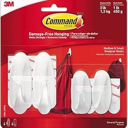 Command Strip 17081-2 VP S & M CommandTM Designer Hook Value Pack-28