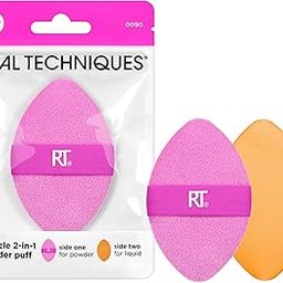 Real Techniques Miracle 2-In-1 Powder Puff, Dual-Sided, Full-Size Makeup Blending Puff, Reversible Elastic Band, Precision Tip Makeup Sponge and Powder Puff, For Liquid, Cream and Powder, 1 Count-image-18