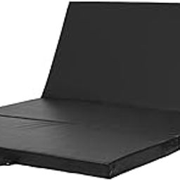 KaRaDaStyle Gymnastics Mat Folding Stretch Mats 71"x39"x2" Exercise Muscle Training Children Play Horizontal Bar Mat Yoga Sports Soundproof Home Use (Black)-image-66