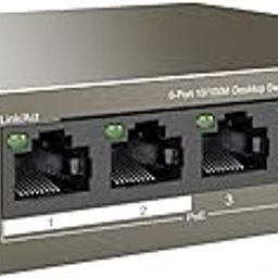 Tenda 6 Port Fast Ethernet PoE Switch | 4 PoE Ports @58W | Dual Uplink | Metal Frame | Lightning Protection (TEF1106P-4-63W)-29